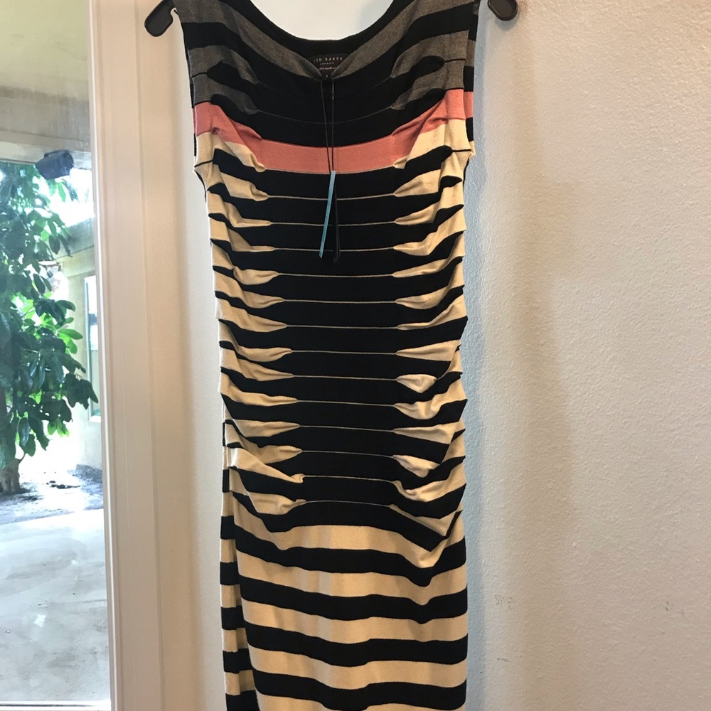 Ted Baker London Kitty Knit Striped Sweater Dress